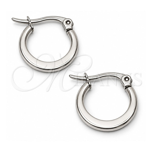 Stainless Steel Children Hoop, Polished, Steel Finish, 033688.1.15