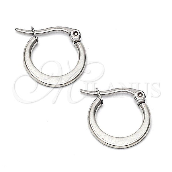 Stainless Steel Children Hoop, Polished, Steel Finish, 033688.1.15