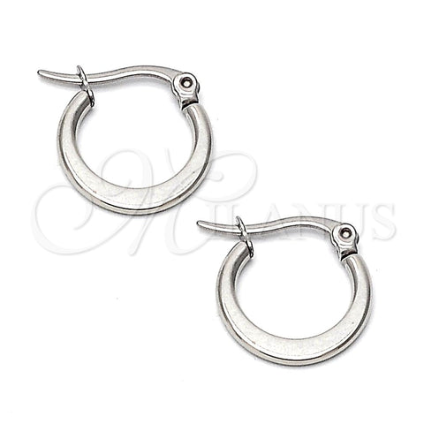 Stainless Steel Children Hoop, Polished, Steel Finish, 033688.1.15