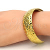 Oro Laminado Individual Bangle, Gold Filled Style Diamond Cutting Finish, Golden Finish, 07.156.0052 (25 MM Thickness, One size fits all)