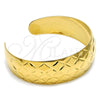 Oro Laminado Individual Bangle, Gold Filled Style Diamond Cutting Finish, Golden Finish, 07.156.0052 (25 MM Thickness, One size fits all)