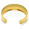Oro Laminado Individual Bangle, Gold Filled Style Diamond Cutting Finish, Golden Finish, 07.156.0052 (25 MM Thickness, One size fits all)