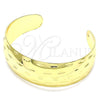 Oro Laminado Individual Bangle, Gold Filled Style Diamond Cutting Finish, Golden Finish, 07.156.0053 (25 MM Thickness, One size fits all)