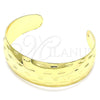 Oro Laminado Individual Bangle, Gold Filled Style Diamond Cutting Finish, Golden Finish, 07.156.0053 (25 MM Thickness, One size fits all)