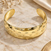 Oro Laminado Individual Bangle, Gold Filled Style Diamond Cutting Finish, Golden Finish, 07.156.0053 (25 MM Thickness, One size fits all)