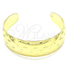 Oro Laminado Individual Bangle, Gold Filled Style Diamond Cutting Finish, Golden Finish, 07.156.0053 (25 MM Thickness, One size fits all)