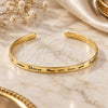 Sterling Silver Individual Bangle, Love Design, Polished, Golden Finish, 07.174.0002.1 (06 MM Thickness, One size fits all)