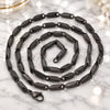 Stainless Steel Basic Necklace, Diamond Cutting Finish, Two Tone, 04.113.0067.30 (30 Inches Length)