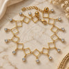 Oro Laminado Charm Bracelet, Gold Filled Style with White Cubic Zirconia, Polished, Golden Finish, 03.60.0064 (8 Inches Length)