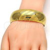 Oro Laminado Individual Bangle, Gold Filled Style Polished, Golden Finish, 07.101.0002 (25 MM Thickness, One size fits all)