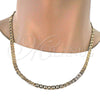 Oro Laminado Basic Necklace, Gold Filled Style Mariner Design, Polished, Golden Finish, 5.222.024.22 (120 Gauge, Thickness, 22 Inches Length)
