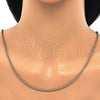 Oro Laminado Basic Necklace, Gold Filled Style Rope Design, Polished, Golden Finish, 5.222.036.22 (02 MM Thickness, 22 Inches Length)