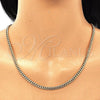 Oro Laminado Basic Necklace, Gold Filled Style Miami Cuban Design, Polished, Golden Finish, 5.223.012.22 (140 Gauge, 05 MM Thickness, 22 Inches Length)
