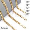 Oro Laminado Basic Necklace, Gold Filled Style Miami Cuban Design, Polished, Golden Finish, 5.223.012.22 (140 Gauge, 05 MM Thickness, 22 Inches Length)