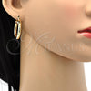Oro Laminado Medium Hoop, Gold Filled Style Hollow Design, Polished, Golden Finish, 5.136.005.30