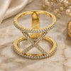 Oro Laminado Multi Stone Ring, Gold Filled Style with White Cubic Zirconia, Polished, Golden Finish, 01.166.0031.09 (Size 9)
