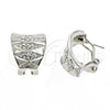 Rhodium Gold Filled Stud Earring, with White Crystal, Polished, Rhodium Finish, 02.59.0066.1 *PROMO*