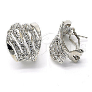 White Gold Filled Ring — Stud Earring with White Crystal Polished 02.59. *PROMO* — main product view — SKU 100526 | Oro Laminado Blanco anillo — Stud Earring with cristal blanco pulido 02.59. *PROMO* — SKU 100526