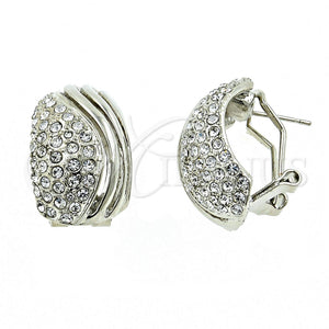 White Gold Filled Ring — Stud Earring with White Crystal Polished 02.59. *PROMO* — main product view — SKU 100527 | Oro Laminado Blanco anillo — Stud Earring with cristal blanco pulido 02.59. *PROMO* — SKU 100527