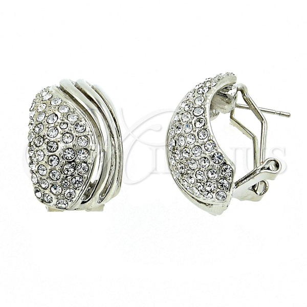 White Gold Filled Ring — Stud Earring with White Crystal Polished 02.59. *PROMO* — main product view — SKU 100527 | Oro Laminado Blanco anillo — Stud Earring with cristal blanco pulido 02.59. *PROMO* — SKU 100527