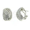 Rhodium Gold Filled Stud Earring, with White Crystal, Polished, Rhodium Finish, 02.59.0067.1 *PROMO*