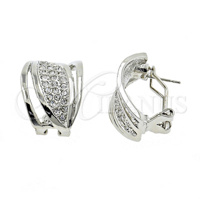 Rhodium Gold Filled Stud Earring, with White Crystal, Polished, Rhodium Finish, 02.59.0071.1 *PROMO*