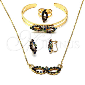 Gold Filled Ring — Necklace Bracelet Earring and Ring Infinite Design with — main product view — SKU 100772 | Oro Laminado anillo — Necklace Bracelet Earring and Ring Infinite diseño with — SKU 100772