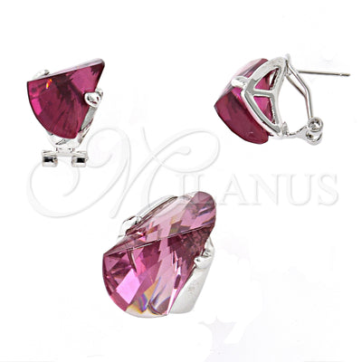 White Gold Filled Earring and Pendant Set 10.91.0276 for wholesale, main product view