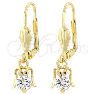 Gold Filled Ring — Dangle Earring Ladybug Design with White Cubic Zirconia — main product view — SKU 101164 | Oro Laminado anillo — Dangle Earring Ladybug diseño with blanco Cubic Zirconia — SKU 101164