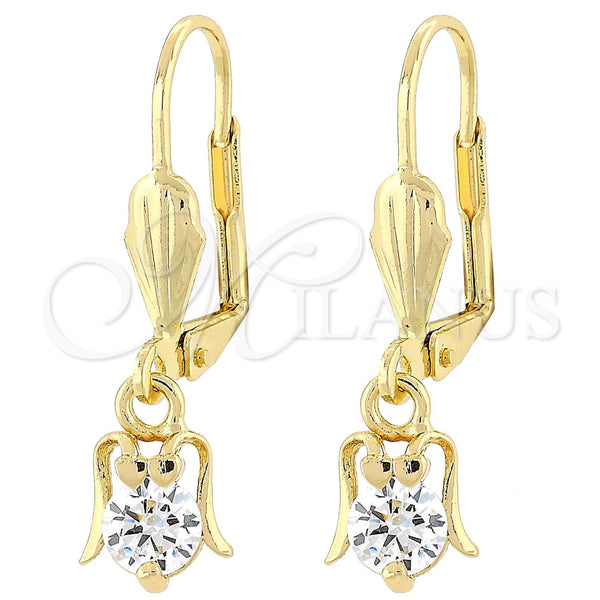 Gold Filled Ring — Dangle Earring Ladybug Design with White Cubic Zirconia — main product view — SKU 101164 | Oro Laminado anillo — Dangle Earring Ladybug diseño with blanco Cubic Zirconia — SKU 101164
