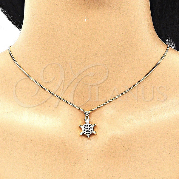 Gold Filled Ring — Earring and Pendant Adult Set Turtle Design with — alternate product view — SKU 101299 | Oro Laminado anillo — Earring and Pendant Adult Set Turtle diseño with — SKU 101299