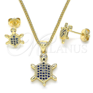 Gold Filled Ring — Earring and Pendant Adult Set Turtle Design with — main product view — SKU 101299 | Oro Laminado anillo — Earring and Pendant Adult Set Turtle diseño with — SKU 101299