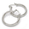 Rhodium Gold Filled Small Hoop, Hollow Design, Polished, Rhodium Finish, 5.134.026.1.20