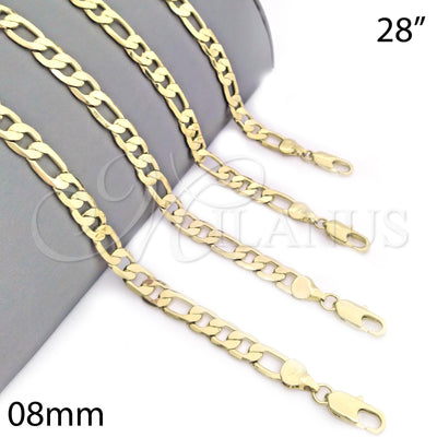 Gold Filled Gold-Filled Figaro Necklace 04.63.1187.28 for wholesale, main product view