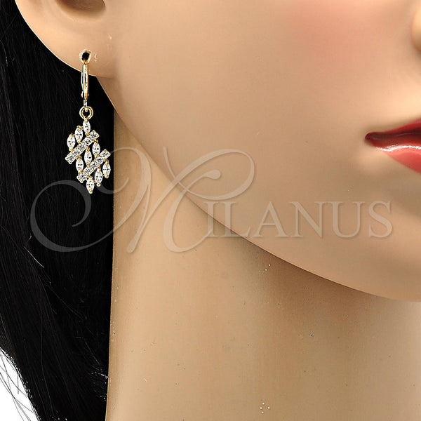 Gold Filled Ring — Dangle Earring with White Cubic Zirconia Polished 02. — alternate product view — SKU 101483 | Oro Laminado anillo — Dangle Earring with blanco Cubic Zirconia pulido 02. — SKU 101483