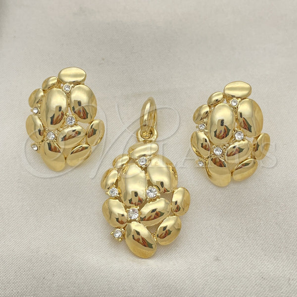 Gold Filled Ring — Earring and Pendant Adult Set Grape Design with — alternate product view — SKU 101753 | Oro Laminado anillo — Earring and Pendant Adult Set Grape diseño with — SKU 101753