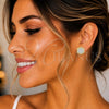 Oro Laminado Stud Earring, Gold Filled Style Flower Design, Polished, Two Tone, 02.55.0022 *PROMO* for wholesale, additional product view 2