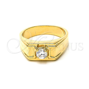 Gold Filled Ring — Mens Ring with White Cubic Zirconia Polished 5. — main product view — SKU 102033 | Oro Laminado anillo — Mens Ring with blanco Cubic Zirconia pulido 5. — SKU 102033