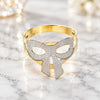 Oro Laminado Baby Ring, Gold Filled Style Bow Design, Diamond Cutting Finish, Two Tone, 01.21.0043.05 (Size 5)
