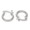 Rhodium Gold Filled Children Hoop, Polished, Rhodium Finish, 5.134.014.1.10