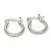 Rhodium Gold Filled Children Hoop, Polished, Rhodium Finish, 5.134.014.1.10