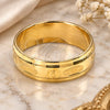 Oro Laminado Wedding Ring, Gold Filled Style Diamond Cutting Finish, Golden Finish, 5.164.032.09 (Size 9)