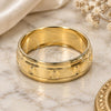 Oro Laminado Wedding Ring, Gold Filled Style Diamond Cutting Finish, Golden Finish, 5.164.034.09 (Size 9)