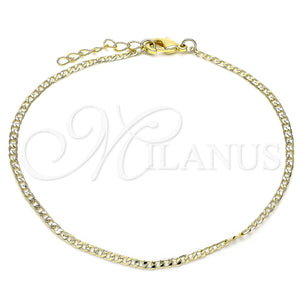 Gold Filled Anklet — Basic Anklet Curb Design Polished 5. 02 MM — main product view — SKU 102740 | Oro Laminado tobillera — básico Anklet Curb diseño pulido 5. 02 MM — SKU 102740
