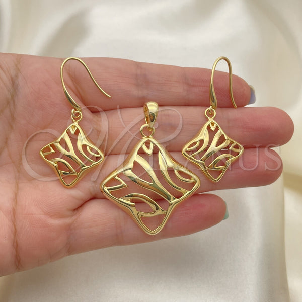 Gold Filled Ring — Earring and Pendant Adult Set Polished 10.59. — main product view — SKU 102882 | Oro Laminado anillo — Earring and Pendant Adult Set pulido 10.59. — SKU 102882
