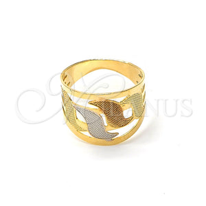 Gold Filled Ring — Elegant Ring Diamond Cutting Tricolor Size 8 — main product view — SKU 102970 | Oro Laminado anillo — Elegant Ring Diamond Cutting Tricolor Size 8 — SKU 102970