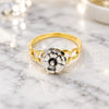 Oro Laminado Elegant Ring, Gold Filled Style Flower Design, Polished, Two Tone, 01.21.0044.08 (Size 8)