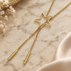 Oro Laminado Fancy Necklace, Gold Filled Style Star and Rolo Design, Polished, Golden Finish, 04.63.1280.36 (36 Inches Length)