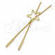 Oro Laminado Fancy Necklace, Gold Filled Style Star and Rolo Design, Polished, Golden Finish, 04.63.1280.36 (36 Inches Length)