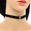 Oro Laminado Fancy Necklace, Gold Filled Style Choker Design, Polished, Golden Finish, 04.215.0003.13 (10 MM Thickness, 13 Inches Length)